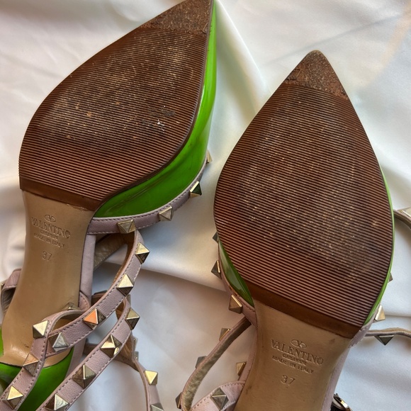Authentic Valentino Garavani studded heels Green - Picture 8 of 14
